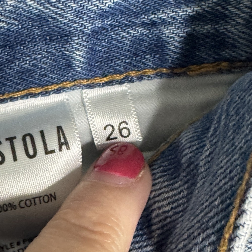 Pistola Keaton High Rise‎ Slim Straight Jeans Size 26 Button Fly DenimWomen's - Picture 10 of 11